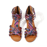 Women Sandals Gladiator Shoes 2023 Summer Flats Slippers Outdoor Beach Casual Ladies Shoes Bohemian Woman Slides Zapatos