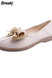 Women PU Leather Shoes Female Flats 2023 Fashion Comfortable Non-slip Wear-resistant Shoes Womans Flats Large Size