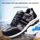 Men Safety Working Shoes Breathable Work Boots Protective Steel Toe Cap Shoes Indestructible Camouflage Shoes