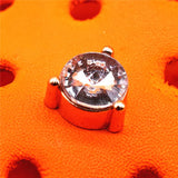 1pcs Metal Rivets PVC Shoe Charms Decorations Red Blue Rhinestone Gemstone Designer Shoes Buckle Accessories Croc