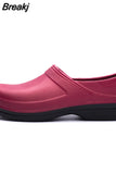 Quality Chef Shoes Non-slip Waterproof Oil-Proof Kitchen Cook Flat Working Shoes Hotel Restaurant Clogs Men Slippers