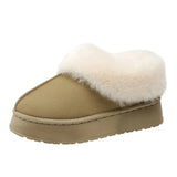Faux Fur Winter Boots for Women 2023 Non Slip Plush Snow Boots Woman Thick Bottom Warm Cotton Shoes Platform Botas
