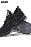 Men Sneakers Flat Casual Shoes Breathable Running Comfortable Walking Tennis Footwear Spring Autumn Male