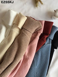 Women high neck Sweater Pullovers Turtleneck Autumn Winter Basic Women Sweaters Slim Fit