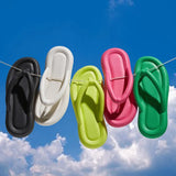 Colors Summer Beach Flip Flops for Women 2023 New Soft Bottom Platform Slippers Woman Comfy Non Slip Flat Slide