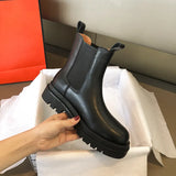 Luxury Chelsea Boots Women Ankle Boots Chunky Winter Shoes Platform Ankle Boots Slip on Chunky Heel BV Boot Brand