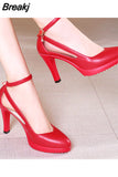 Pumps Luxury Pointed Toe Office Lady Pumps Black Ladies High Heels Sandals 2023 Women Leather Office Shoes Summer