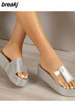 New Shoes for Women Basic Women's Slippers Summer Casual Slippers Women Wedges Shoes Ladies Platform Sandals Zapatos