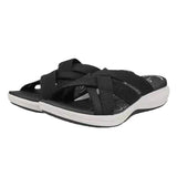Women Wedge Sandals 2024 Open Toe Retro Thick Sole Slope Heel Slippers for Women Beach Comfortable Women's Casual