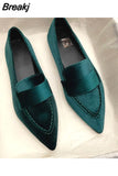 Women Flats Ballet Dance Pointed Toe Sandals Shoes 2023 Spring New Designer Loafers Shoes Suede Casual Sport Walking