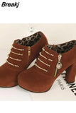 New 10.5cm High Heels Women Pumps Casual Women Shoes High Heel Ankle Boots Women Boots Summer Shoes Women Pumps