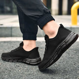 Men's Casual Shoes Large Size Breathable Outdoor Flat Mesh Lightweight Sneakers Fashion Running Shoes Zapatillas Comodas