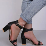 Summer Women Thin High Heels Shoes Sandals Gladiator Ankle Strap Sexy Pump Female Party Wedding Ladies Plus Size 43