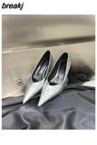 Women Shoes Pointed Toe Thin Heel 5cm Pumps For Dress Party Female Office Lady Shoes Fashion Candy Color Spring Zapatillas