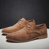 Men Shoes England Trend Casual Shoes Male Suede Oxford Boots Wedding Leather Dress Shoes Men Flats Zapatillas Hombre Plus