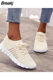 mesh breathable slip-on flat tennis casual shoes walking shoes plus size sports shoes ladies vulcanized shoes
