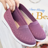 New Women Sneakers Ladies Breathable Walking Woven Shoes Anti-slip Lightweight Female Flats Casual Shoe Zapatillas