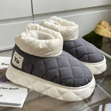 Warm Plush Waterproof Snow Boots for Women Thick Bottom Non Slip Winter Cotton Padded Shoes Woman Platform Ankle