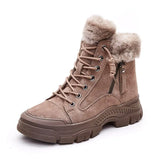 Snow Boots Women Heels Sports Winter Shoes Woman Booties Chunky Ankle Boot Female Elegant Platform Shoes for Women