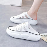 Mules Black Summer 2023 with Heel Clear Shoes Orthopedic Women's Slippers and Ladies Sandals Transparent H Sandal Trend