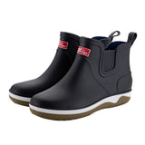 Rain shoes Men Waterproof Rain Boots Non-Slip Rubber Boots Shoes Removable Velvet Cover Four Seasons Work Rubber
