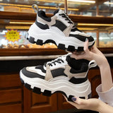 Size Daddy Shoes 21 Spring And Summer New Matching Single Shoes Thick Soles Casual Lace Up