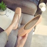Women Shoes Flat Ballerina Female Casual Work Ballet Flats Ladies Shoes Fashion Buckle Soft Moccasins Driving Shoes