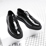 Breakj Small Leather Shoes Men's Business Dress Casual Thick Korean Version Versatile Classic Rock Tide Shoes