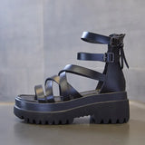 Platform Shoes Women's Sandals Summer 2023 High Heels Beach Elegant Roman Sandles Girls Party Footwear Free