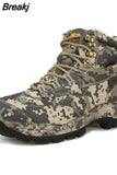 Men Tactical Shoes High Top Hiking Durable Waterproof Anti-Slip Outdoor Climbing Trekking shoe Military Tactical Low Boot