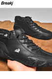 Men Sneakers Shoes for Men 2023 Casual Vulcanized Shoes Outdoor Light Lace-Up Pu Leather Fashion Roman New Tennis