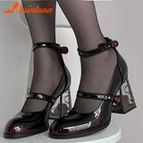 High Heeled Women Pumps 2023 New Fashion Niche Design Sense Mary Jean Shoes French Style Buckle Strap Pumps Spring