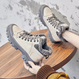 Fur Boots Woman Winter 2023 Designer Shoes Women Wedges Ankle Boots Female Casual Short Leather Booties Free