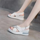 Heel Fashion Sandals Women 2023 Summer New Sexy High-heeled Velcro Fairy Wind Open Toe Comfortable Women's