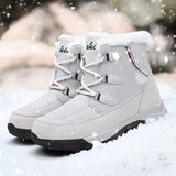 o'clock Winter New Women's Snow Boots Stylish Soft Lace-up Warm Lined Female Shoes Comfortable Quality Anti-skid