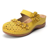 Fashion Sandals Flat Ladies Flower Sandals Comfortable Female Soft Bottom Shoes Leisure ladies Hollow Out Light