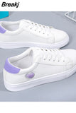 Heart Shoes Flat Running Shoes for Women Sports Lightweight Casual Breathable Shoes Women's Sneakers White Tennis
