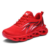 Men's Flame Printed Sneakers Mesh Weave Sports Shoes Comfortable Running Shoes Outdoor Men Athletic Shoes