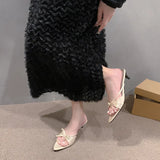 Breakj French Bow Tip-Tip Cool Slippers In The Summer Of 2025 Gentle Fine And Stylish Casual Wear