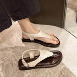 Clip Toe Women Beach Sandals Flip Flops Shoes Summer Dress Walking Casual Slippers 2024 Fashion New Femme Slides