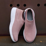 Women Vulcanized Shoes High Quality Women Sneakers Slip On Flats Shoes Women Loafers Plus Size 43 Walking