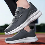 Leather Waterproof Casual Fashion Sports Shoes for Men Lightweight Comfortable Outdoor Anti-skid Shoes Tenis Para