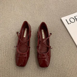 Heel Loafers Silver Mary Jane Pumps Square Head Single Women's Shoes New Spring Cross Belt Buckle Moccasins Heels