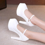 New Shallow Mouth Model Cheongsam Walking Show Shoes Women's High Heels, Sharp Heels And Large Size Professional Work