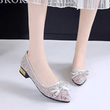 Women Boat Shoes 2023 New Spring Casual Soft Cozy Breathable Mesh Fashion Bow Shallow Sandals Femme Walking Zapatos