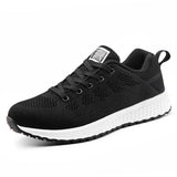 Men Shoes Lace Up Flat Men's Sneaker Solid Color Mesh Light-Weight Breathable Summer Sneakers High Quality Trainers
