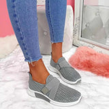 Sneakers 2020 New Bling Rhinestone Ladies Shoes Slip On Comfortable Sole Running Walking Shoes Female Flat Sports