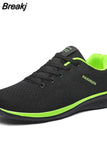 New Casual Shoes for Men Lightweight Comfortable Mesh Shoes Men's Lac-up Breathable Soild Sneakers Flats Walking