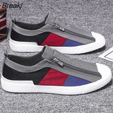 Men's Vulcanized Shoes New in Designer Sneakers Breathable Men Loafers Canvas Mocassins Soft Sole Comfortable Casual Shoes