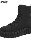 Women Boots 2023 Fashion Chunky Boots Platform Boots White Shoes For Women Autumn Winter Boots High Heels Botas
